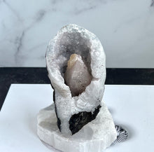 Load image into Gallery viewer, Druzy Calcite inside Chalcedony