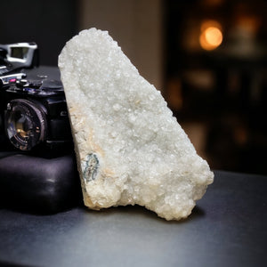 Coral White Chalcedony with Apophyllite