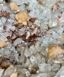 Large Apophyllite Geode with Stilbite and Heulandite