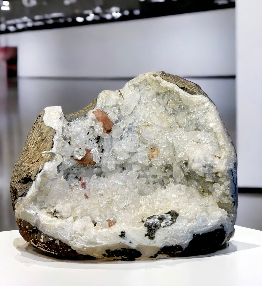 Large Apophyllite Geode with Heulandite