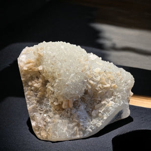 Large Anandalite Quartz with Stilbite