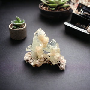 Apophyllite with Stilbite