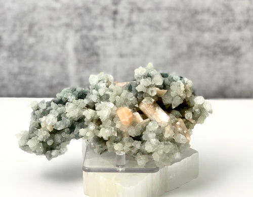 Chalcedony with Apophyllite and Stilbite