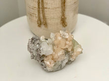 Load image into Gallery viewer, Green Apophyllite, Stilbite on Chalcedony