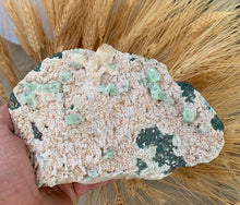 Load image into Gallery viewer, Green Apophyllite with Pink Chalcedony