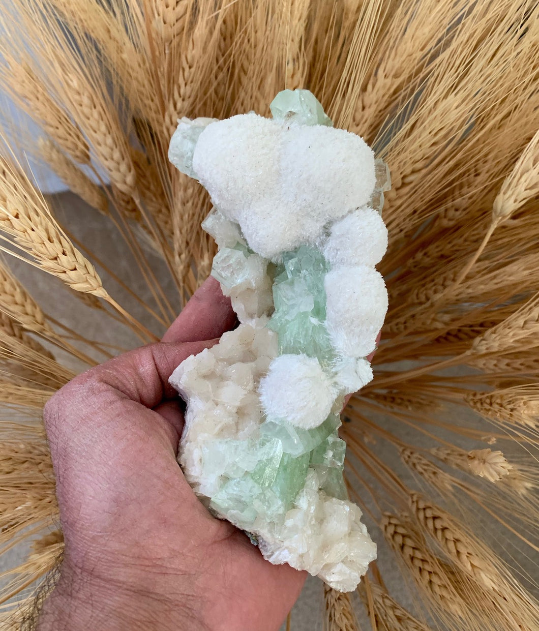 Green Apophyllite and Mordenite