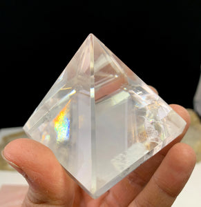 Rainbow Calcite Pyramid