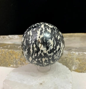 Tourmaline in Quartz Sphere