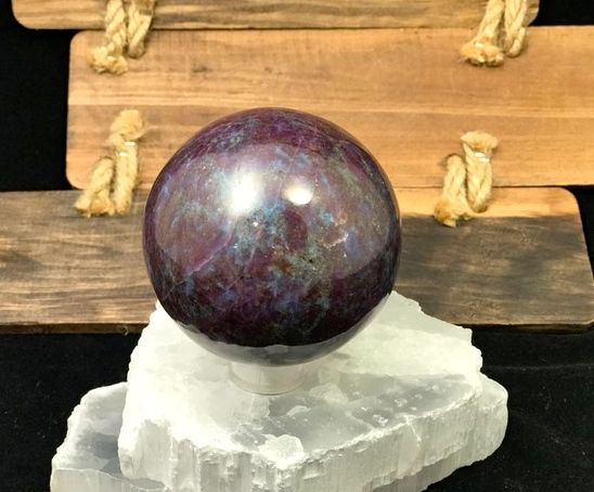 Ruby Kyanite Sphere