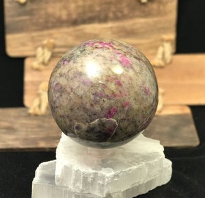 Ruby Feldspar sphere