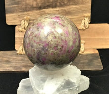 Load image into Gallery viewer, Ruby Feldspar sphere