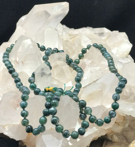 Moss Agate Jap Mala