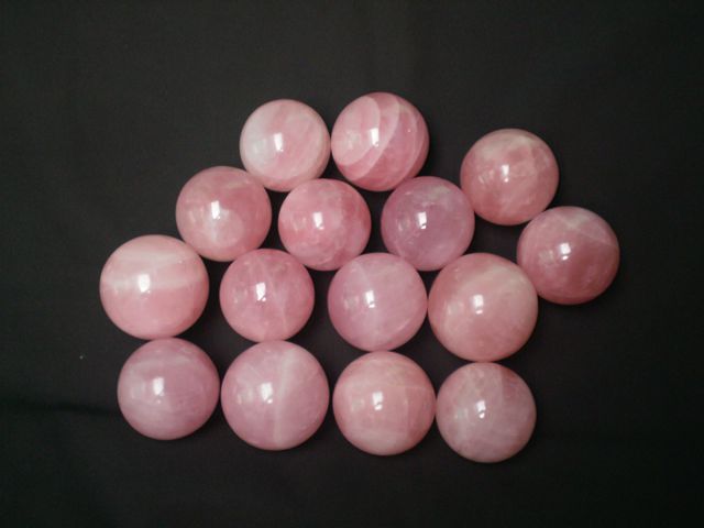 Rose Quartz spheres